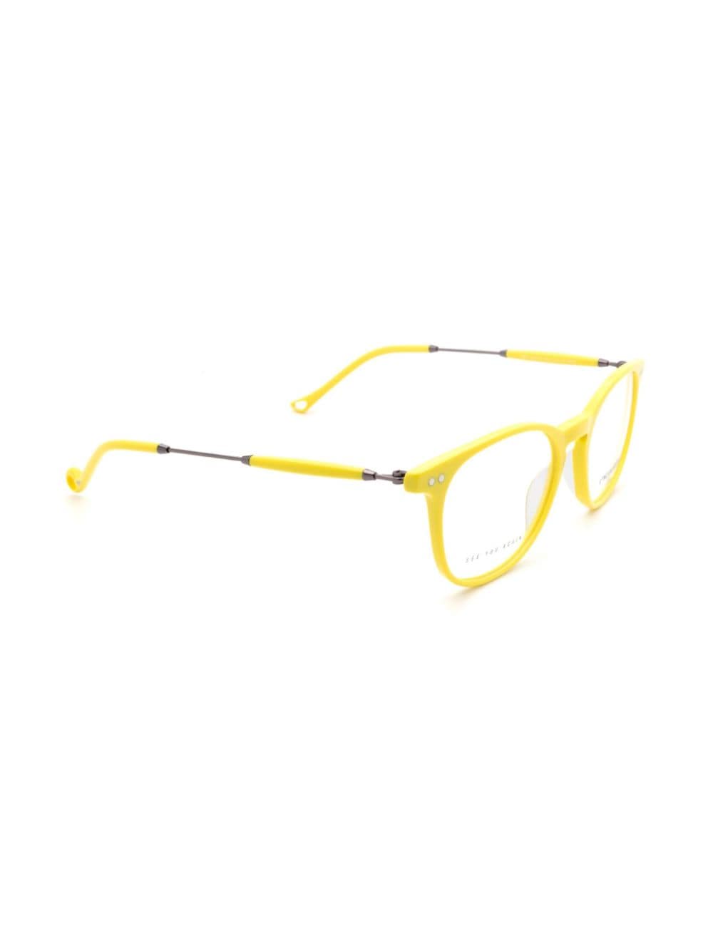 Shop Eyepetizer Sept Glasses In Yellow