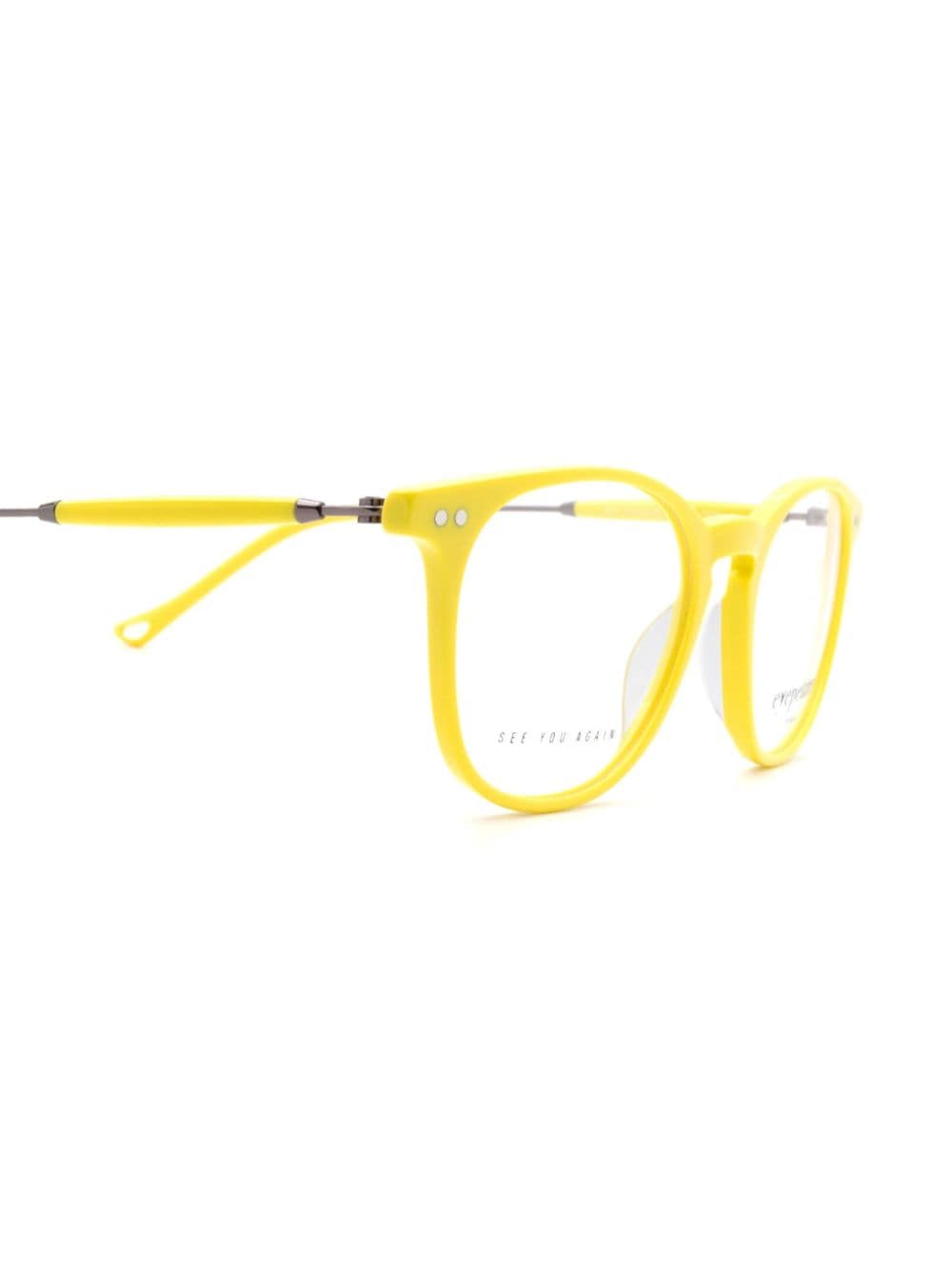 Shop Eyepetizer Sept Glasses In Yellow