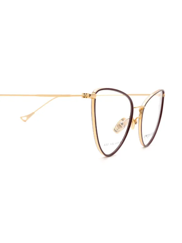 メガネ EYEPETIZER FW25 Eyepetizer - CECILE - 9-e (CECILE 9 E) Eyepetizer Cecile Glasses | Brown | FARFETCH MY