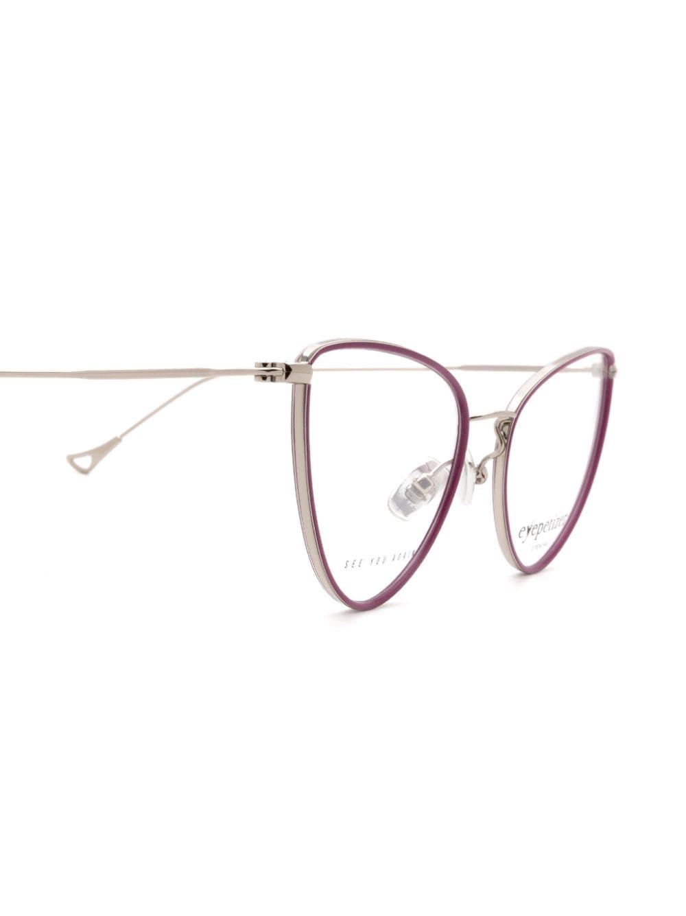 Shop Eyepetizer Cecile Glasses In 紫色