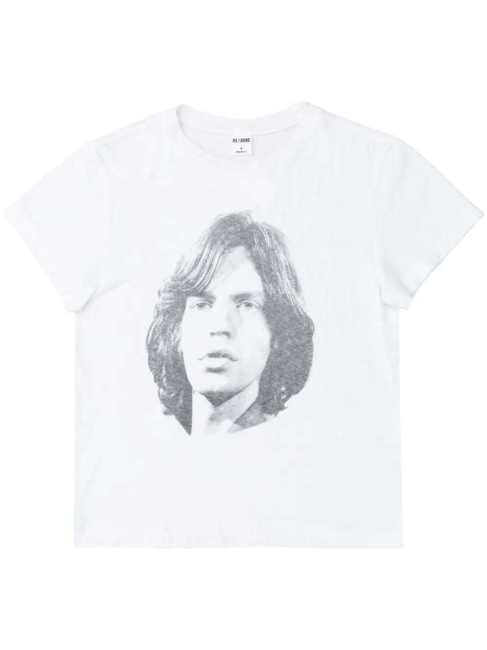 RE/DONE Mick Jagger Classic t-shirt - Bianco