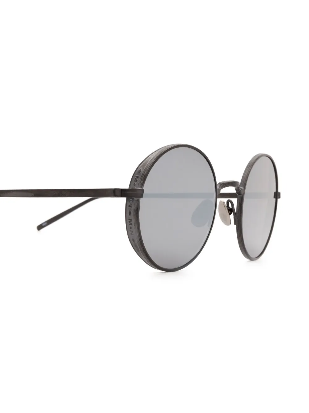 Matsuda Zonnebril met rond montuur Zilver