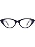 Sportmax cat-eye glasses - Blue