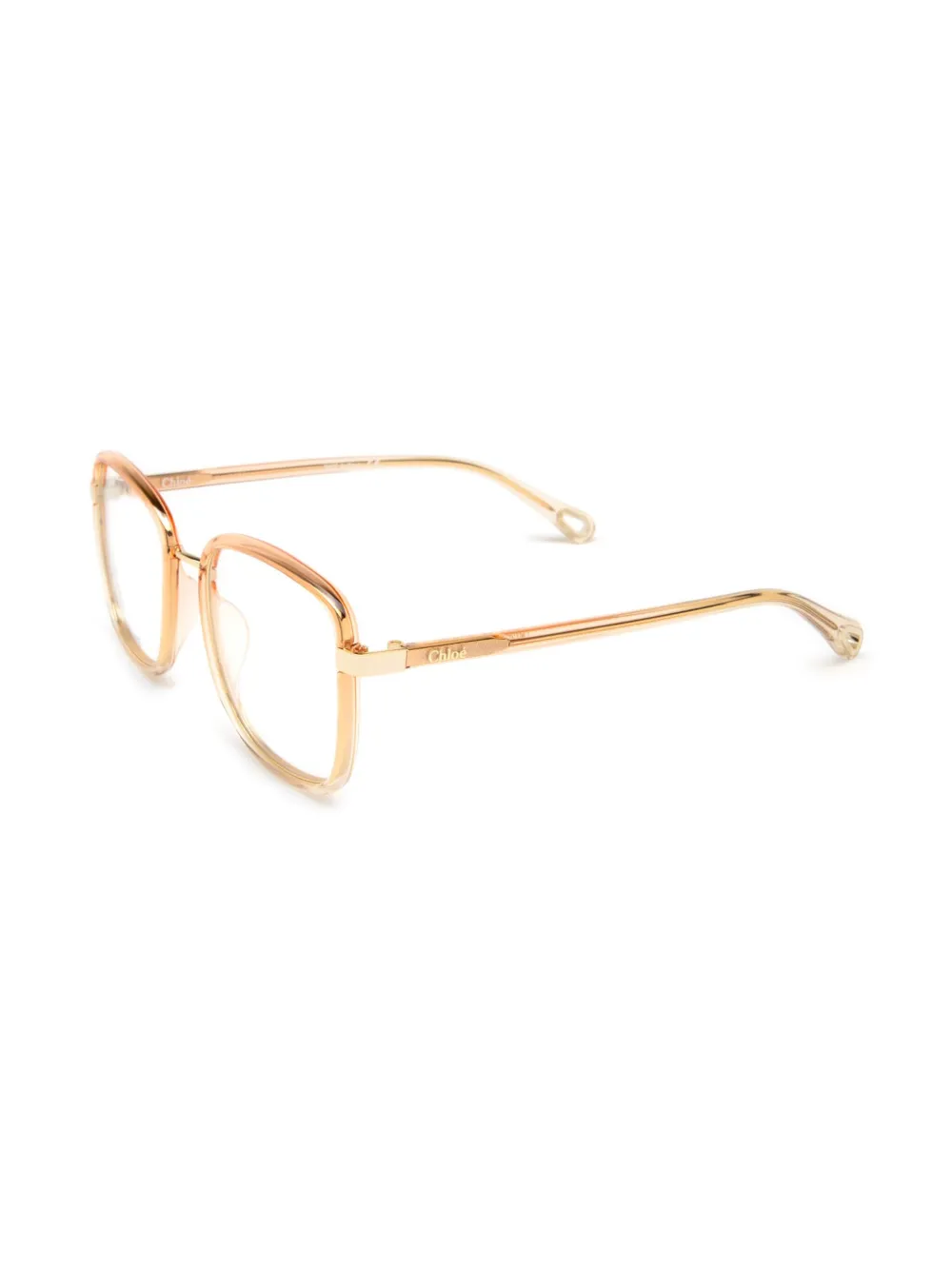 Chloé Eyewear CH0034O bril met vierkant montuur Oranje