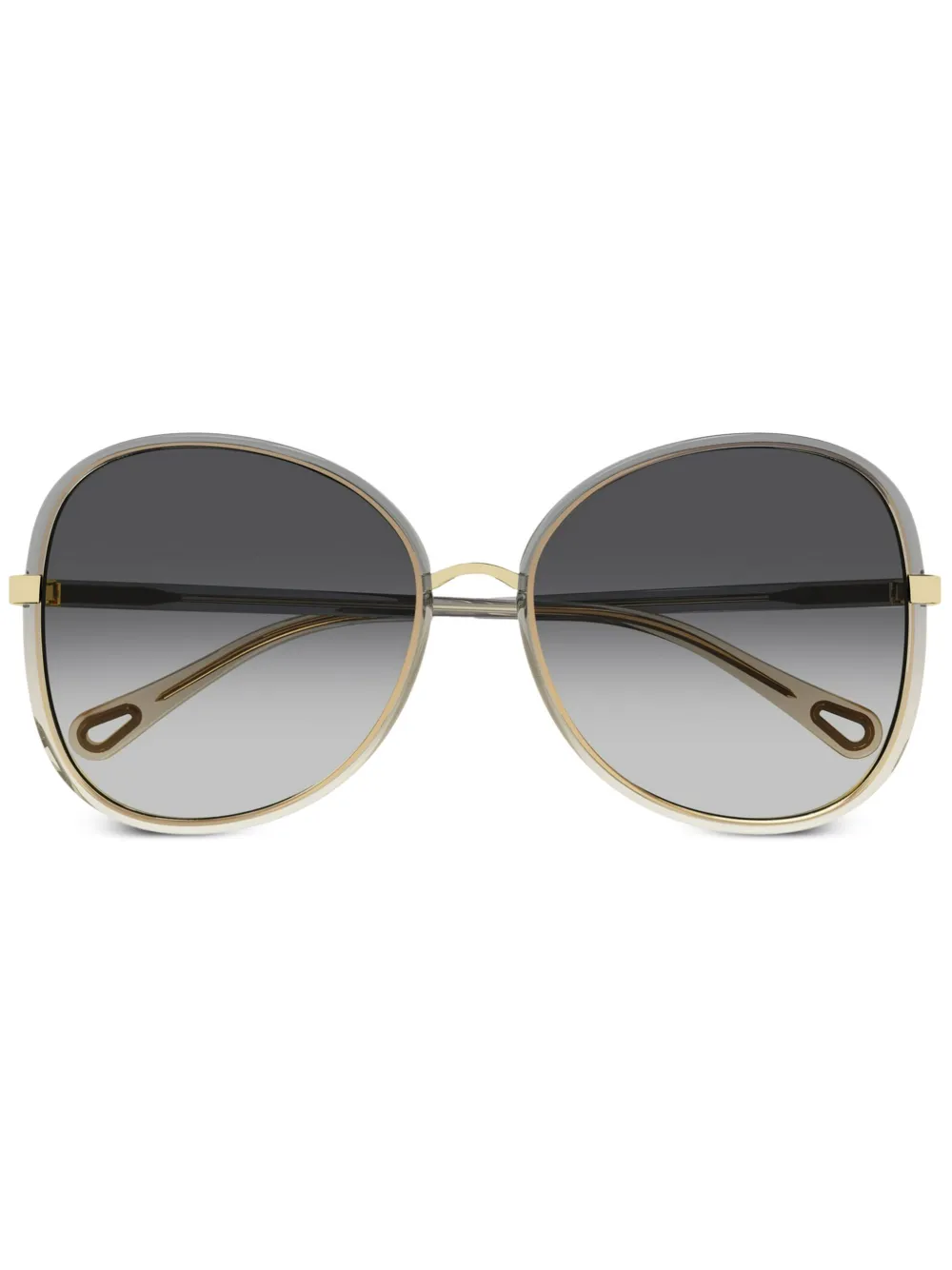 Chloé Eyewear Sonnenbrille mit rundem Gestell - Grau