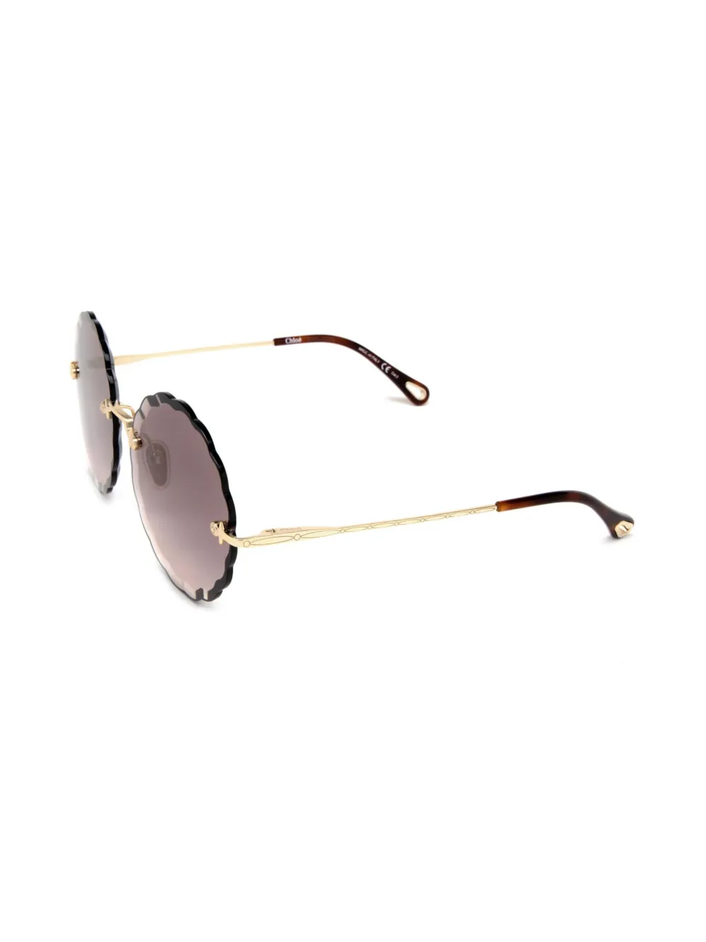 Chloé Eyewear CH0047S zonnebril zonder montuur Goud