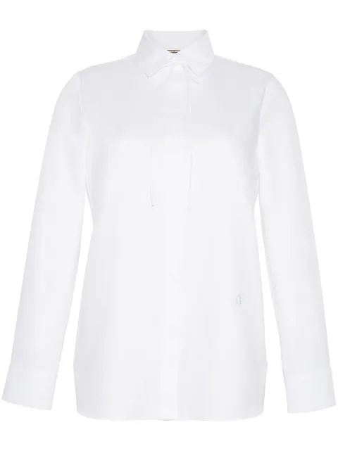 Adam Lippes thin bow cotton shirt