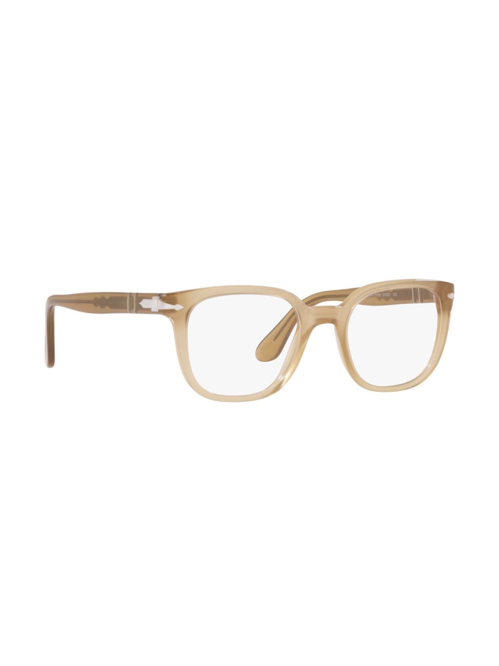 Persol Bril met rechthoekig montuur - Beige