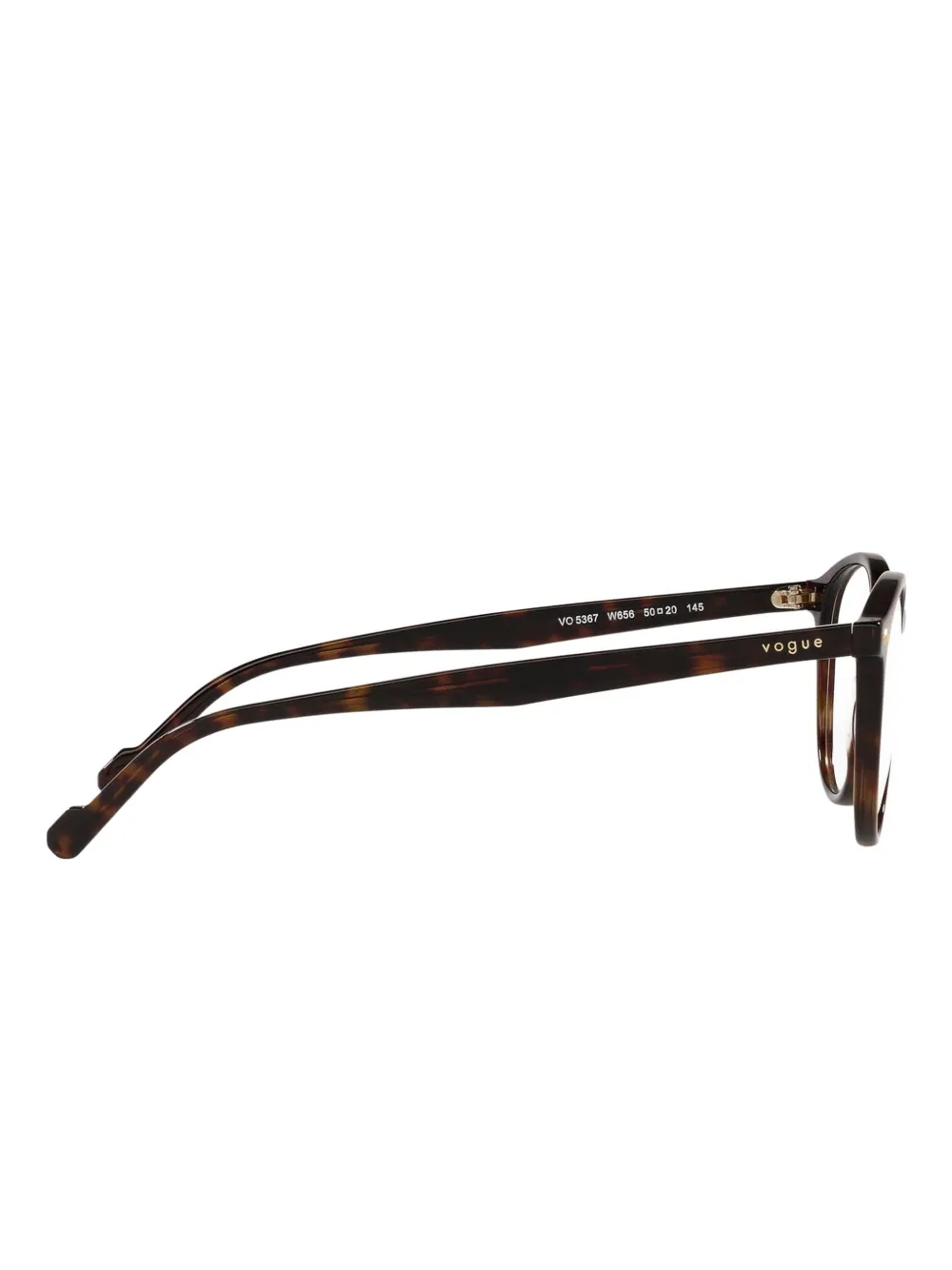 Vogue Eyewear Dark Havana bril met rond montuur Bruin