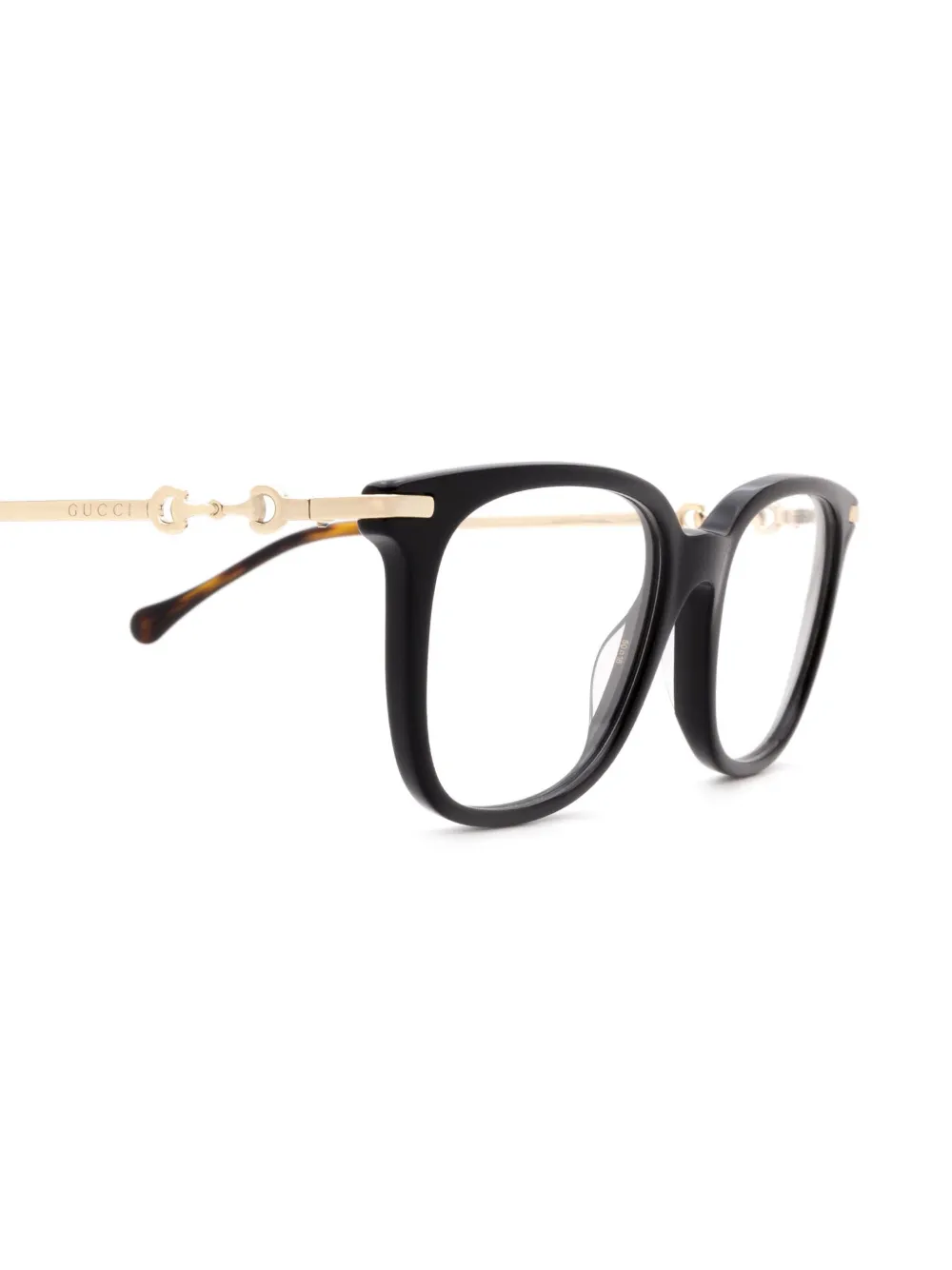 Gucci Eyewear Horsebit bril Zwart
