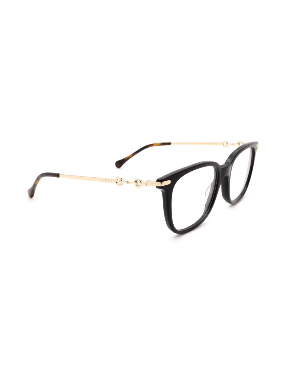 Gucci Eyewear Horsebit bril Zwart