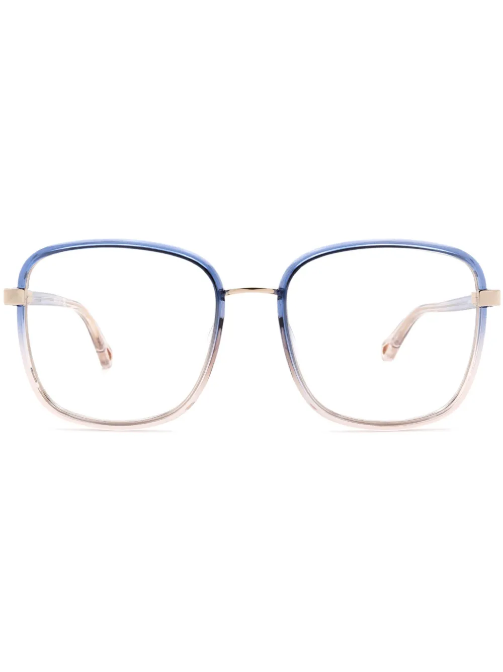 Chloé Eyewear Bril met vierkant montuur Blauw