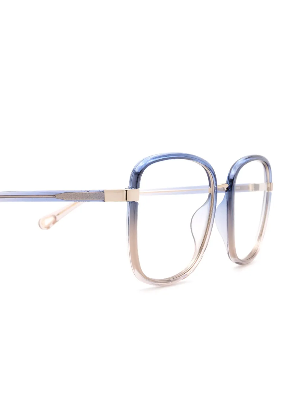 Chloé Eyewear Bril met vierkant montuur Blauw