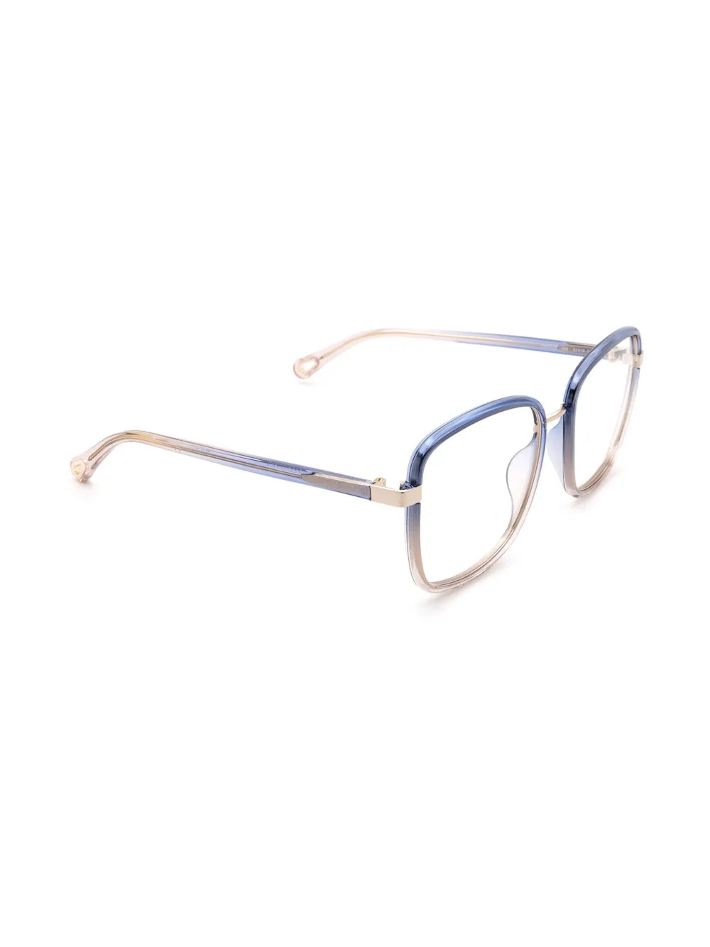 Chloé Eyewear Bril met vierkant montuur Blauw