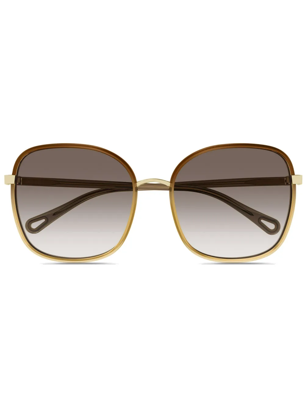 Chloé Eyewear Occhiali da sole oversize - Marrone