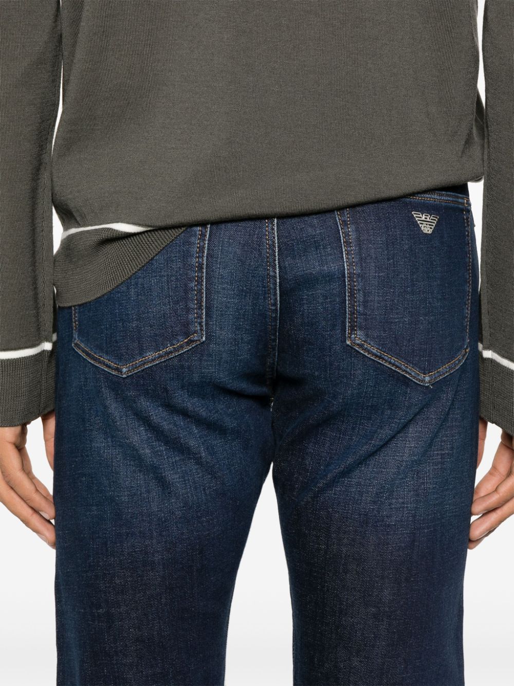 Emporio Armani logo-applique jeans Men