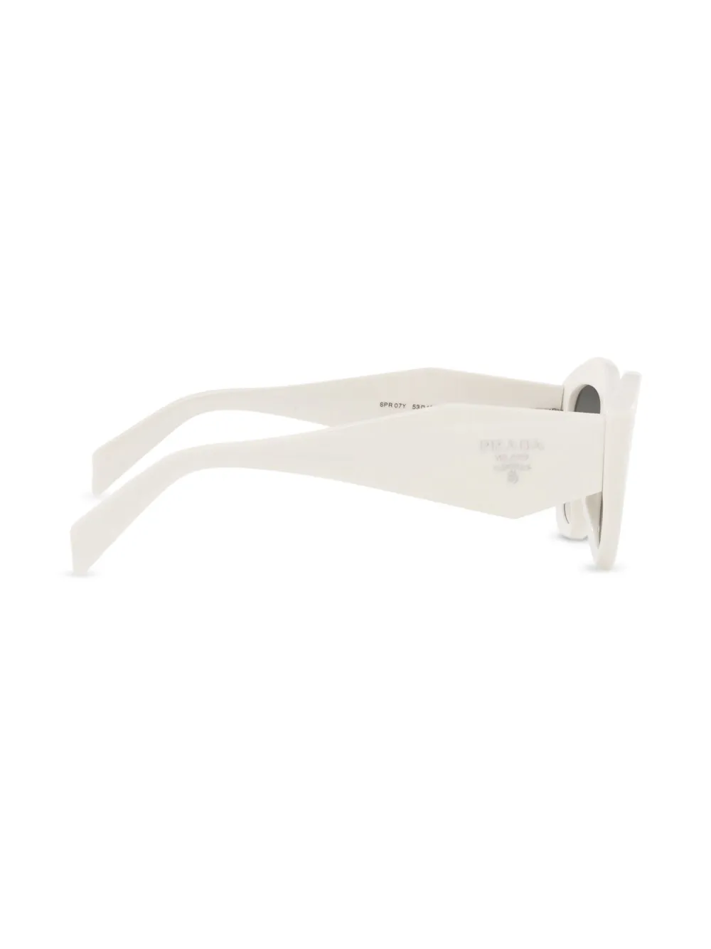Prada Eyewear Zonnebril met cat-eye montuur Wit