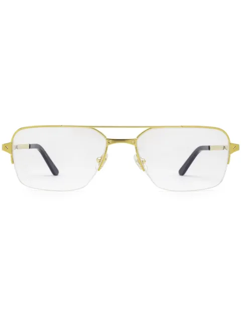 Cartier Eyewear lentes con armazón cuadrada