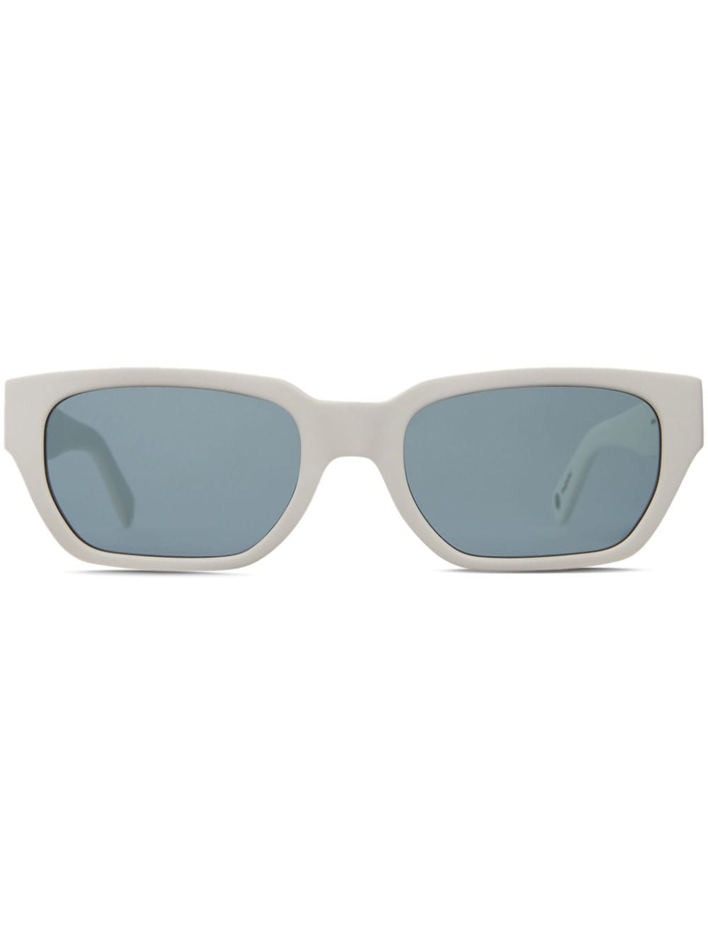 Shop Garrett Leight Mayan Sunglasses In Weiss