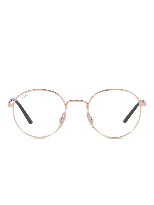 Ray-Ban Occhiali Tondi RX3681V Rosa FARFETCH IT
