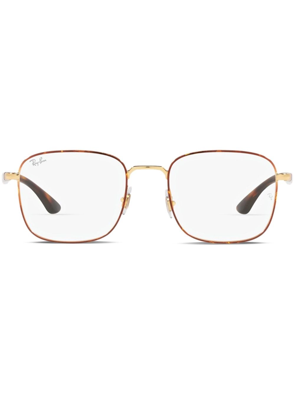 Shop Ray Ban Rx6469 Glasses In 金色