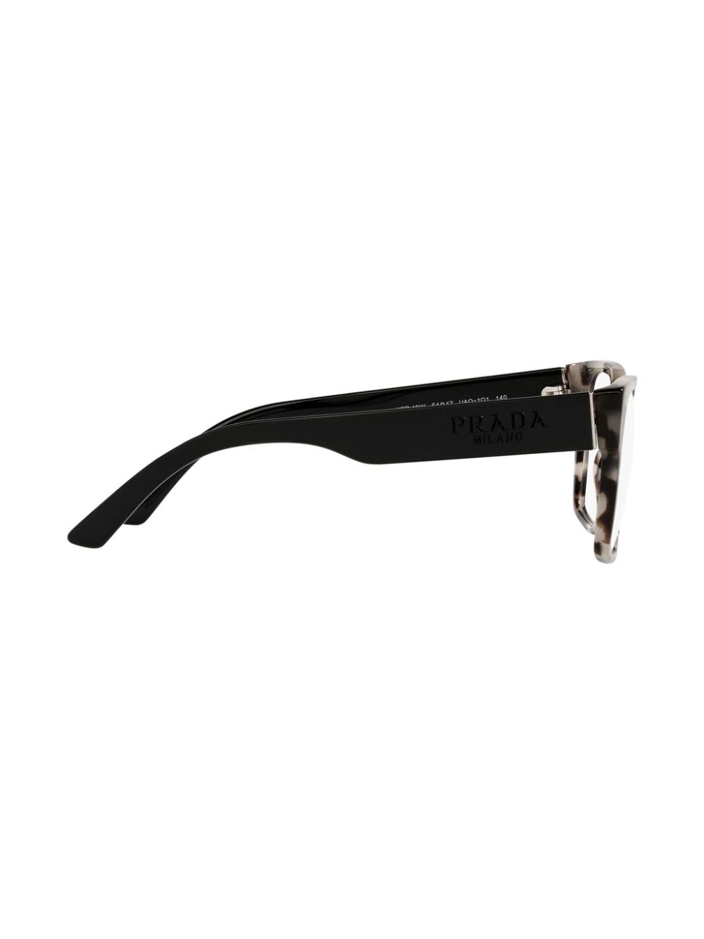 Shop Prada Square-frame Glasses In Black