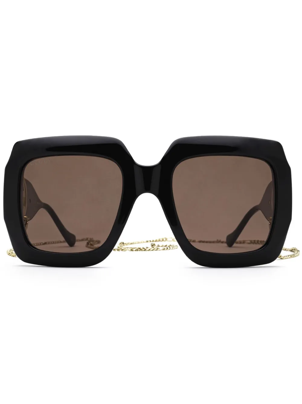 Gucci Eyewear インターロッキングG サングラス - ブラウン Gucci Eyewear インターロッキングG サングラス - ブラウン