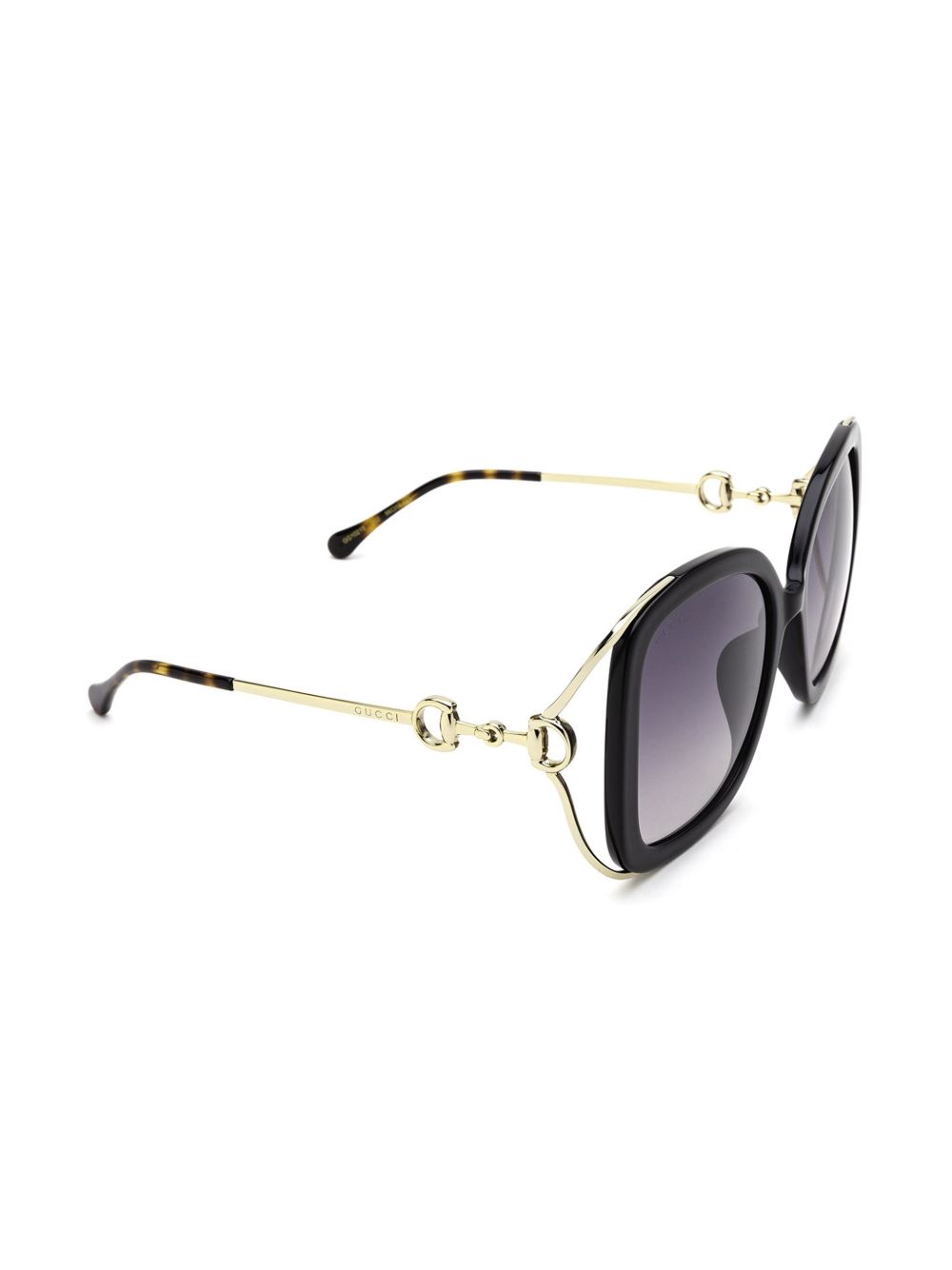 Gucci Eyewear Horsebit zonnebril - Zwart