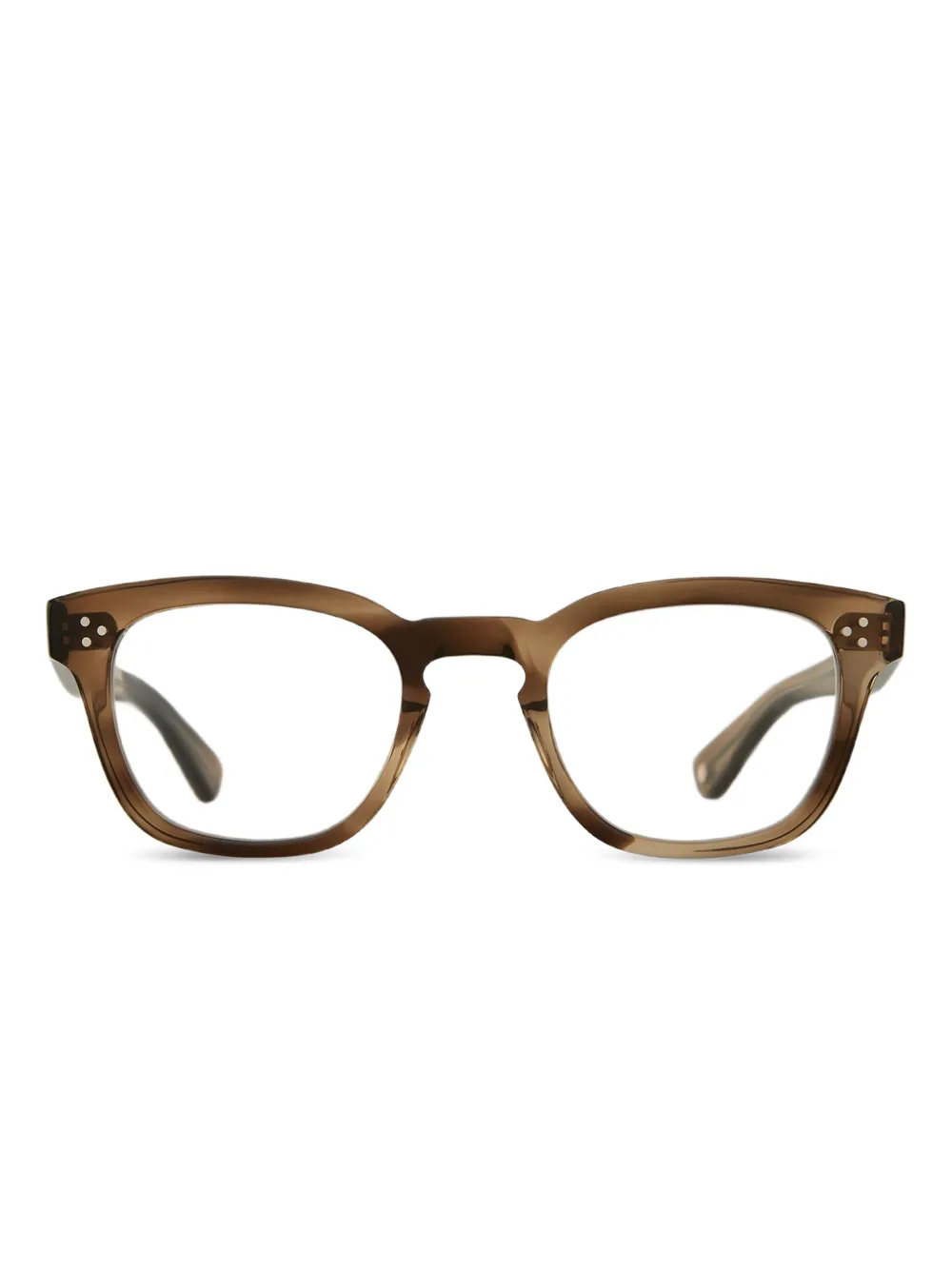 Garrett Leight Regent square-frame glasses Bruin