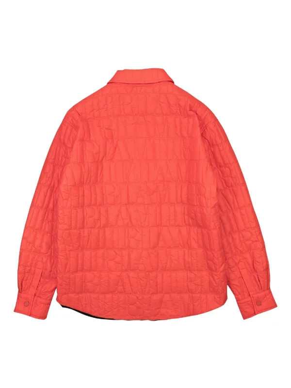 AMIRI Quilted Shirt Jacket Orange FARFETCH IN