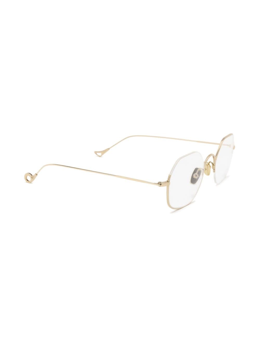 Shop Eyepetizer Ottagono Geometric-frame Glasses In Gold