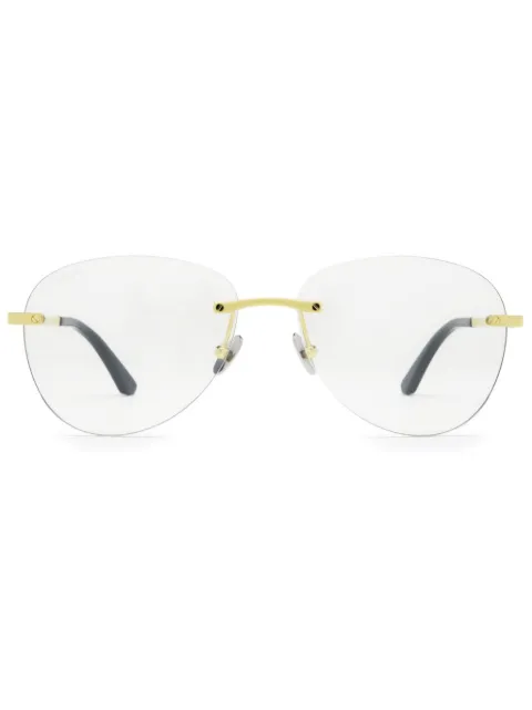 Cartier Eyewear pilot-frame glasses