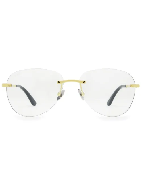 Lunettes de vue à monture pilote - Cartier Eyewear - Modalova