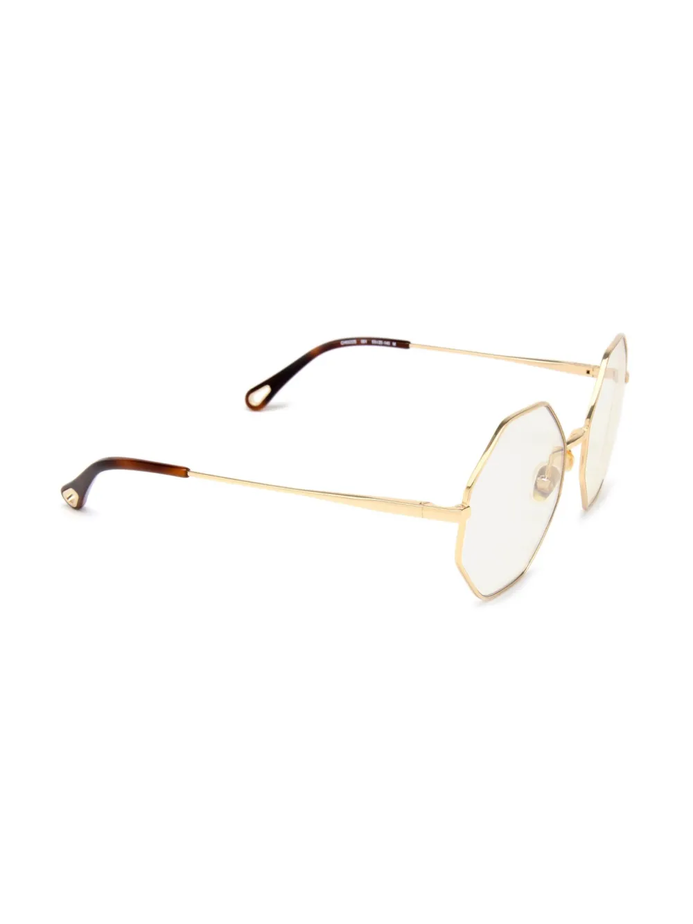Chloé Eyewear Zonnebril met rond montuur Goud