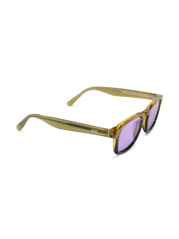 ★★yu430hi②★★ Retrosuperfuture geometric-frame Sunglasses | Green
