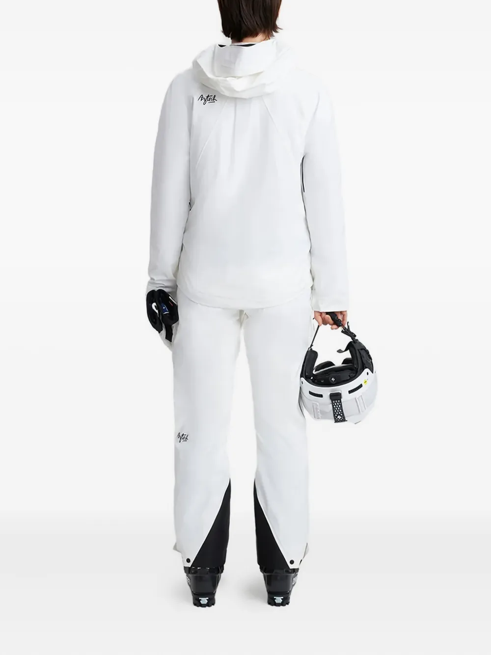 Aztech Mountain Hayden 3l Shell Hooded Ski Jacket In White