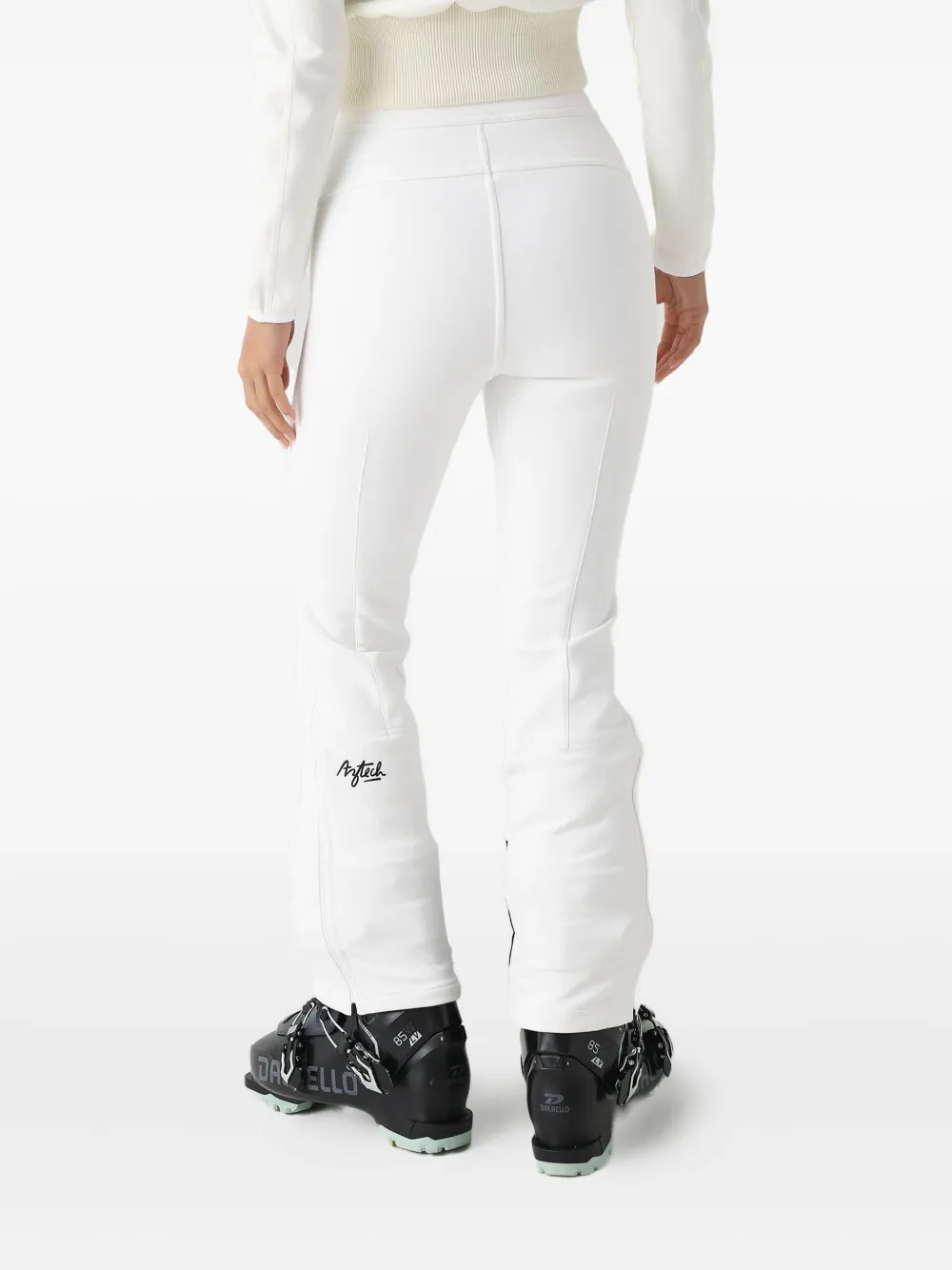 Aztech Mountain Bella Softshell High-waist Flared Ski Trousers In White