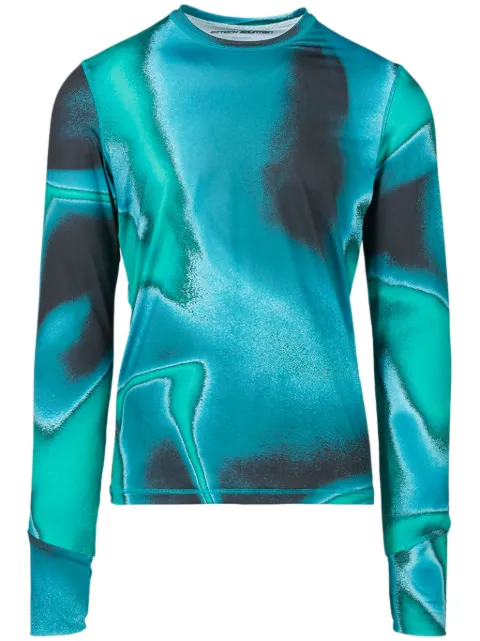 Aztech Mountain playera con motivo abstracto