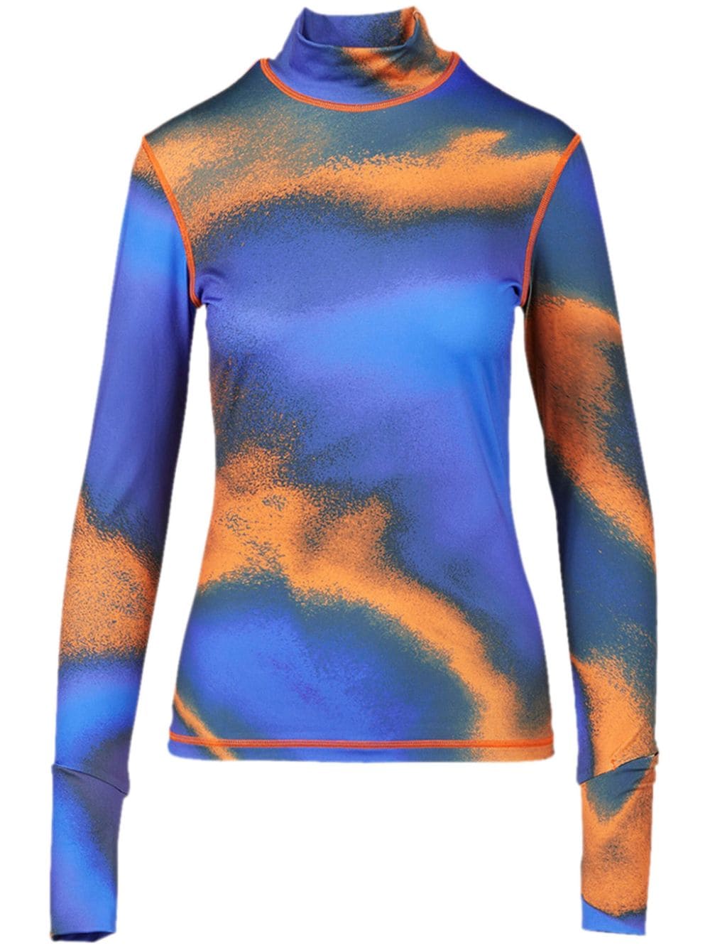 Shop Aztech Mountain Abstract-pattern Top In 蓝色