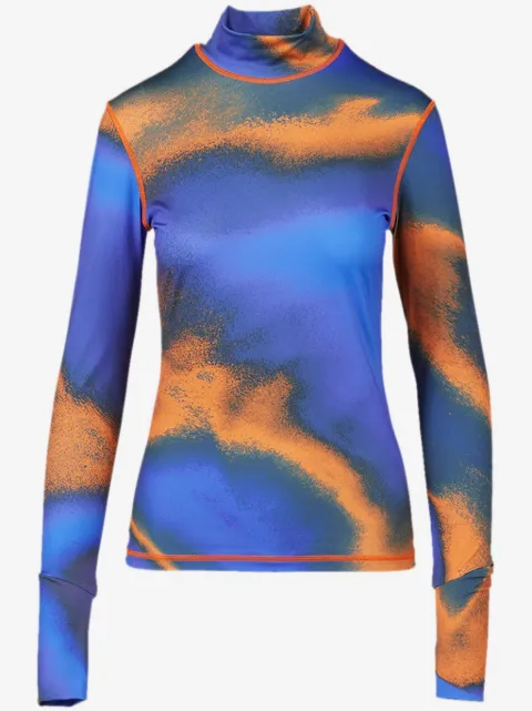 Aztech Mountain abstract-pattern top