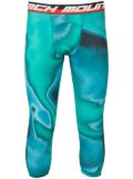 Aztech Mountain abstract-pattern leggings - Blue