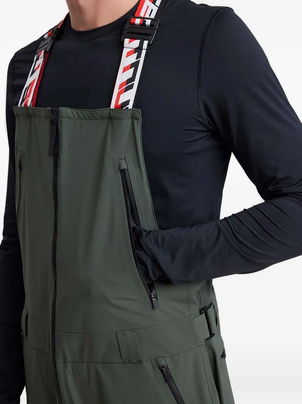Aztech Mountain Hayden 3l Shell Adjustable-strap Bib Ski Trousers In Green