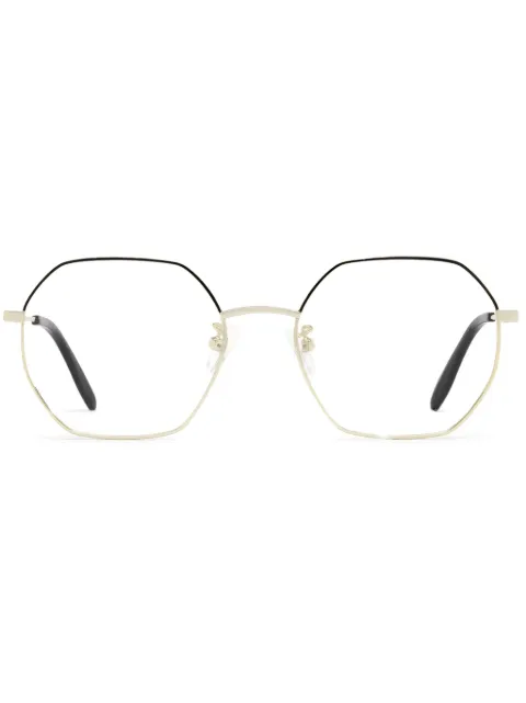 Alexander McQueen Eyewear lentes con armazón geométrica