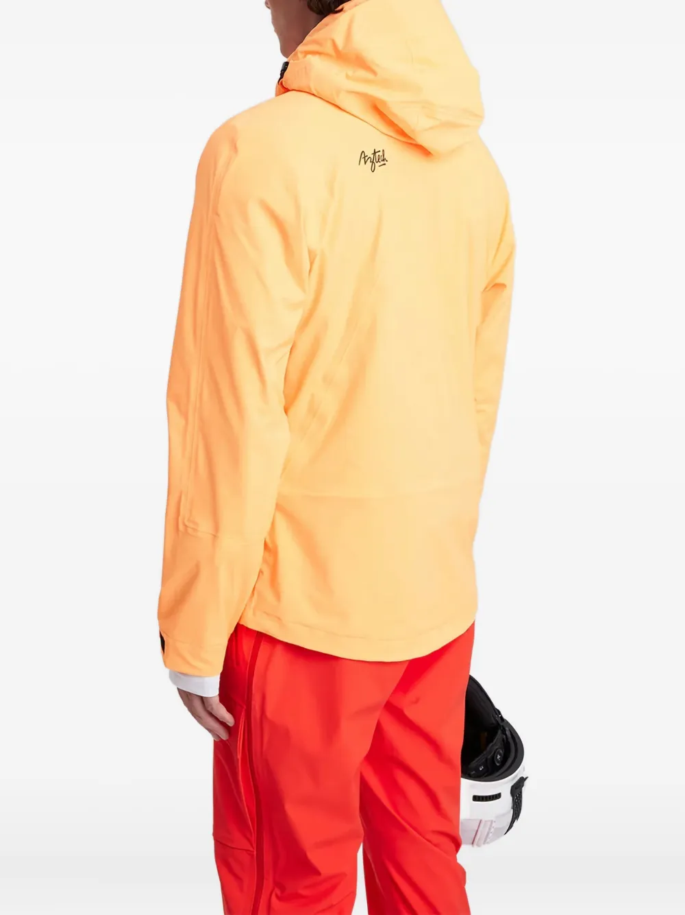 Aztech Mountain Hayden 3l Shell Hooded Shell Ski Jacket In Orange