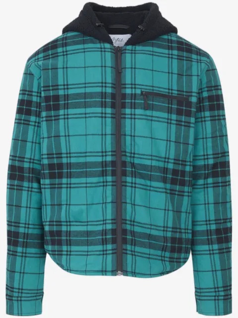 Aztech Mountain check-pattern hoodie