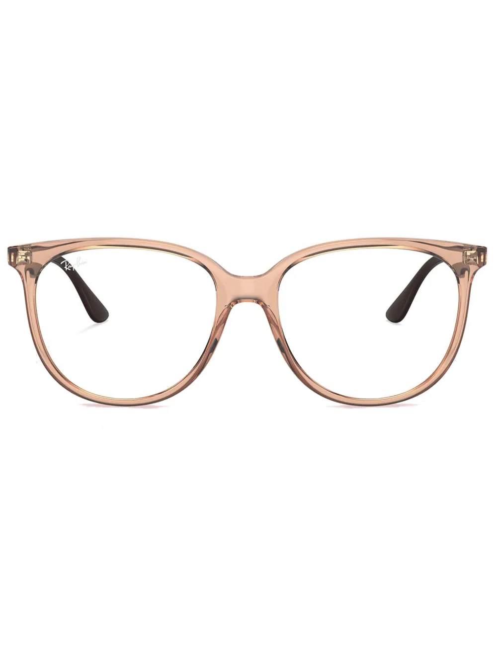 Ray-Ban transparent square-frame glasses | Brown | Image 1