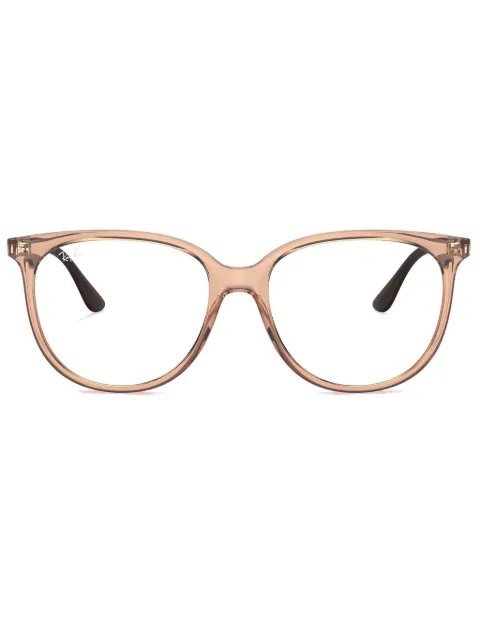 Ray-Ban lentes con armazón cuadrada transparente