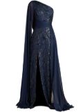 Tadashi Shoji floral-embroidered dress - Blue