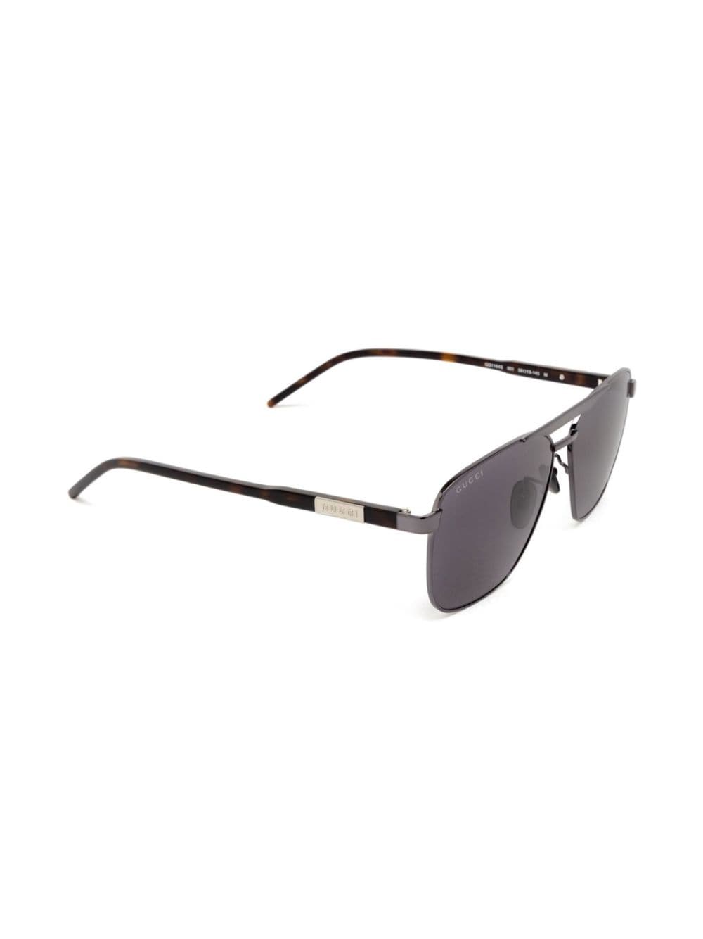 Gucci Eyewear pilot-frame sunglasses - Zilver