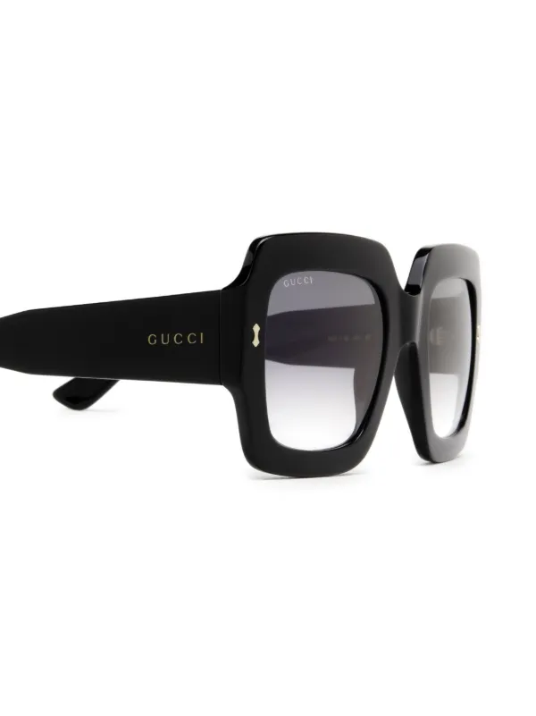 Gucci オーバーサイズサングラス 黒 Gucci Eyewear オーバーサイズフレーム サングラス | ブラック